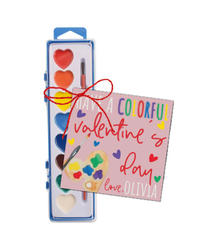 Paint Valentines Tags