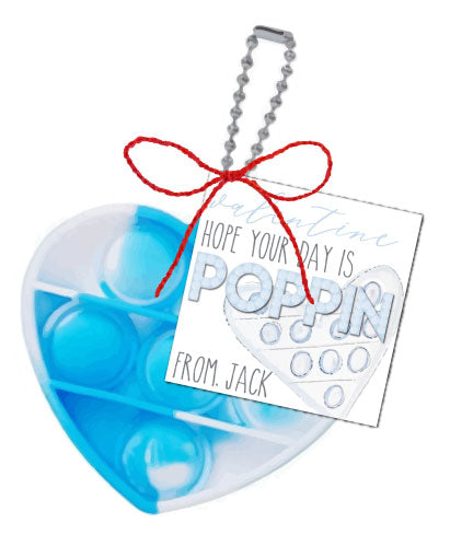 Pop It Valentines Tags