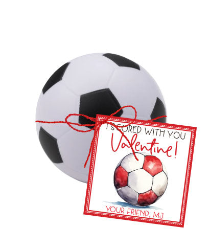 Soccer Valentines Tags