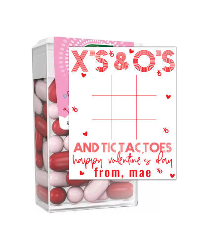 Tic TAC Toe Valentines Tags