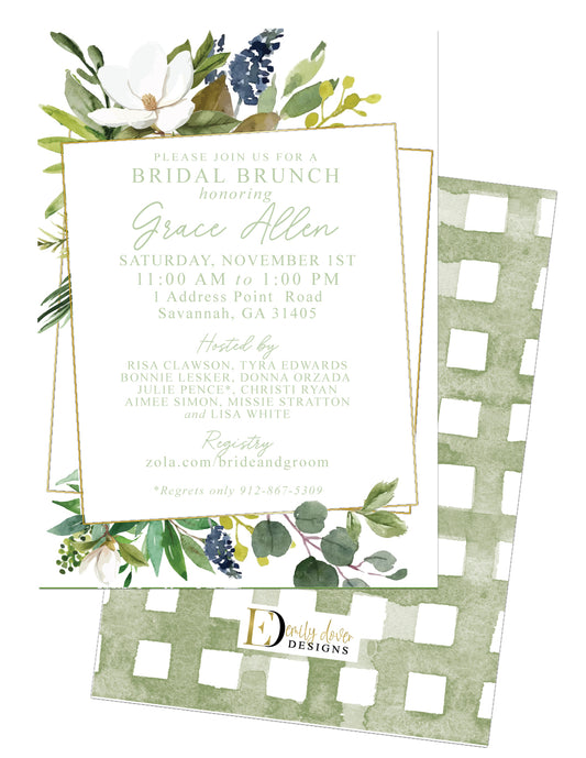 Magnolia Wedding Shower Invitation