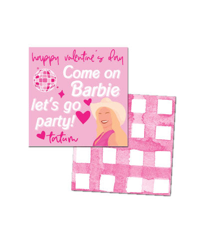 Barbie Valentines Tags