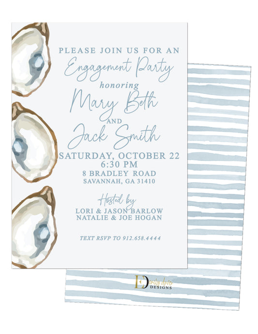 Oyster Engagement Party Invitation