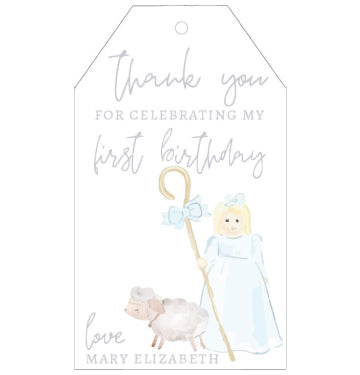 Bo Peep Favor Tags