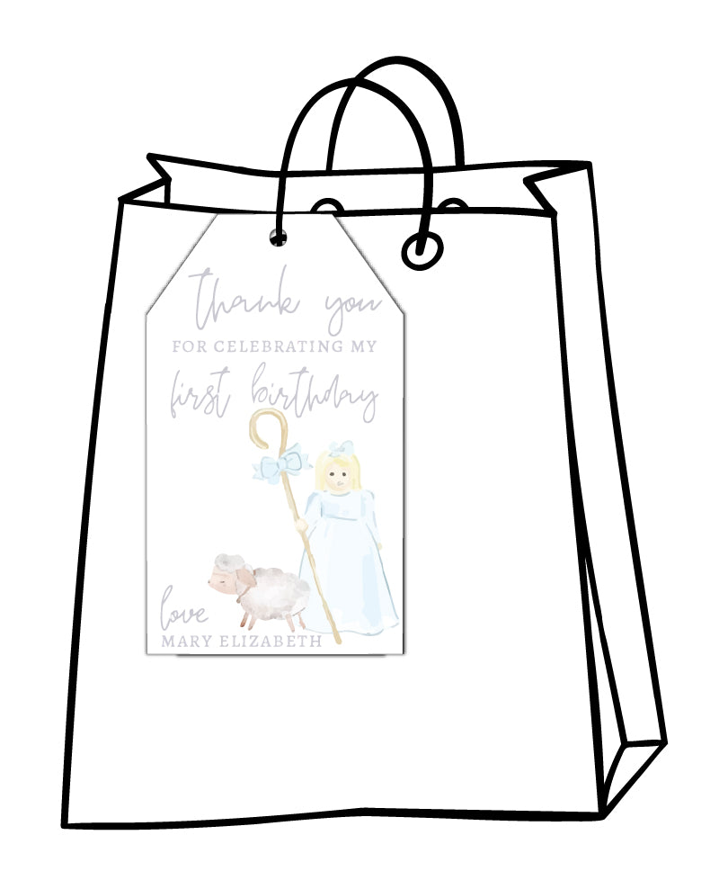 Bo Peep Favor Tags