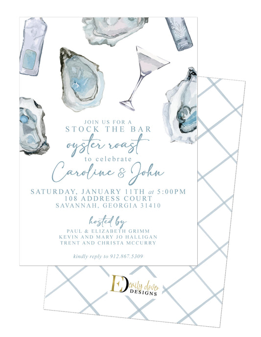 Stock the Bar Wedding Shower Invitation