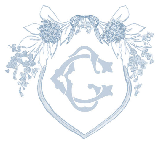 Massey Monogram Crest Notecards