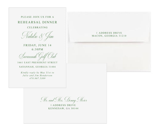 Rehearsal Dinner Invitation