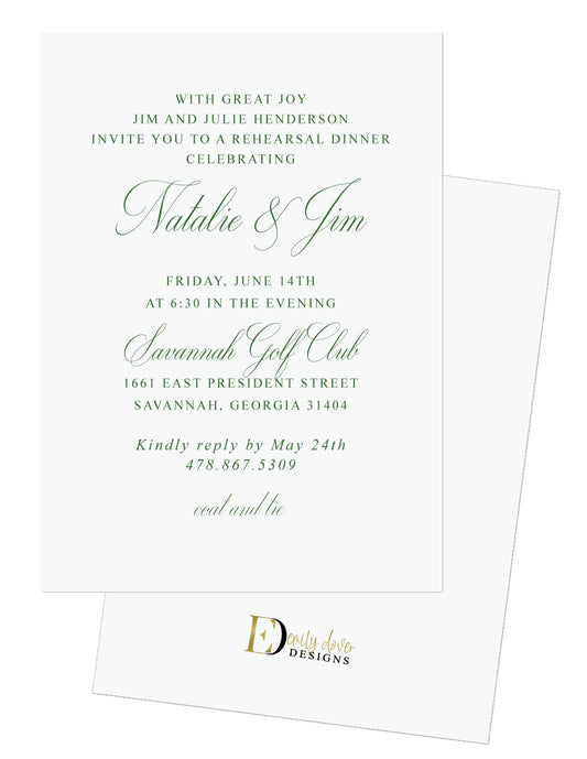 Rehearsal Dinner Invitation