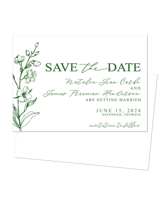 Botanical Save the Dates