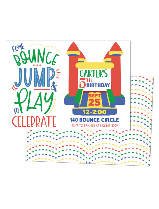 🎈Bounce House Birthday Invitation