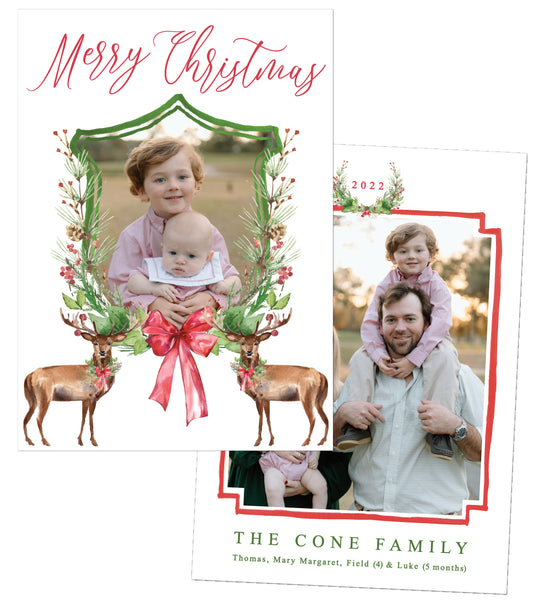 Reindeer Christmas Card
