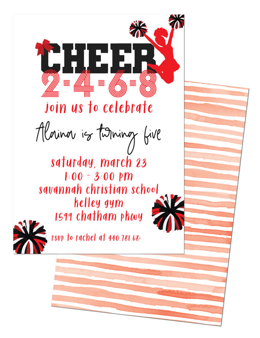 📣Cheer Birthday Invitation
