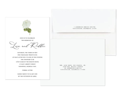 Hydrangea Wedding Invitation