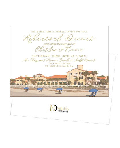 Venue Rehearsal Dinner Invitation