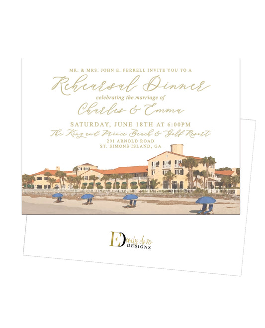Venue Rehearsal Dinner Invitation