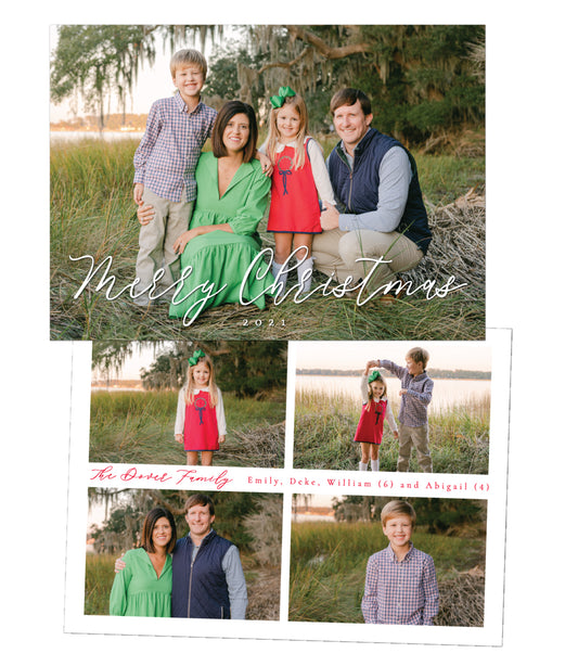 Family Photo Christmas Card