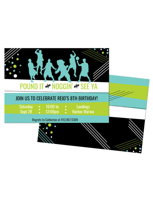 🏀Dude Perfect Birthday Invitation