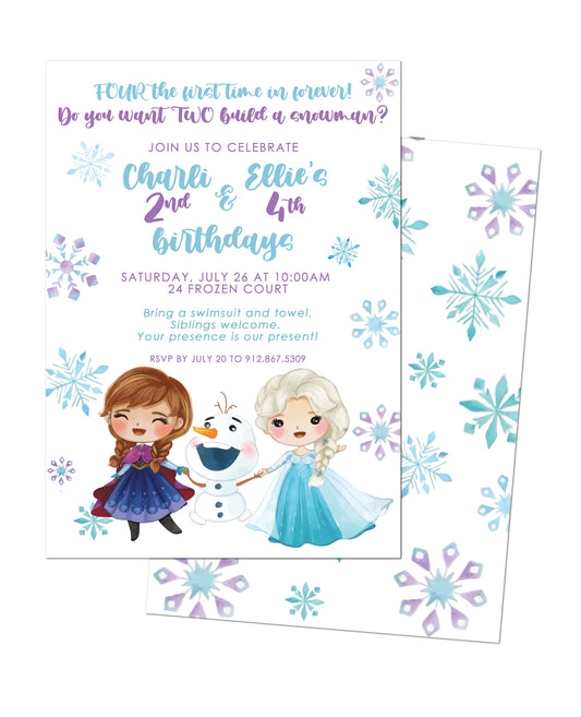 ❄️Frozen Birthday Invitation