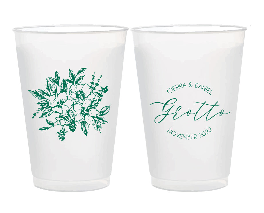 Custom 16oz frosted cups