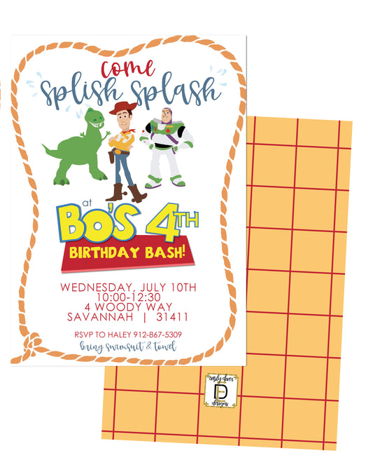 🦖Toy Story Birthday Invitation