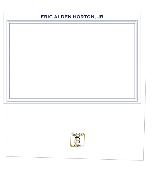 Navy Notecards