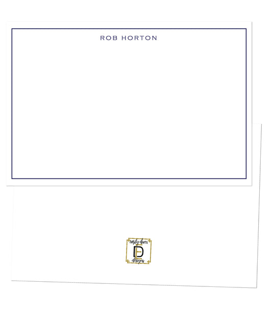 Navy Notecards