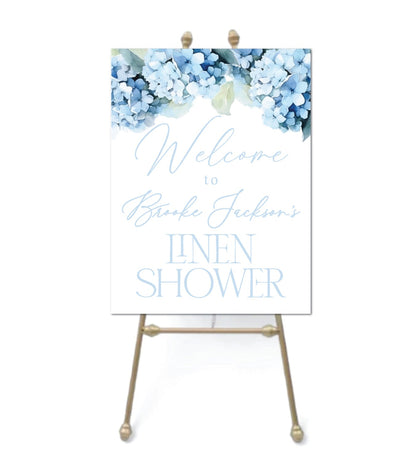 Blue Hydrangea Foam Board Sign