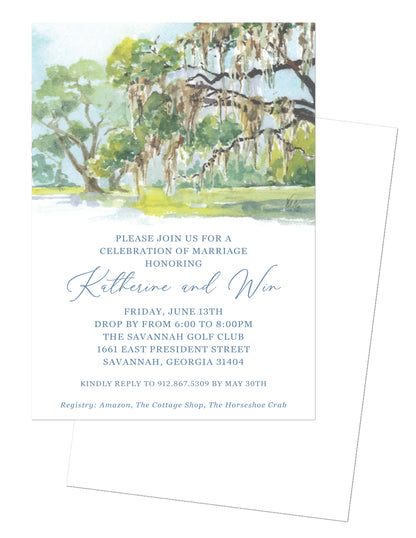 Live Oak Wedding Invitation
