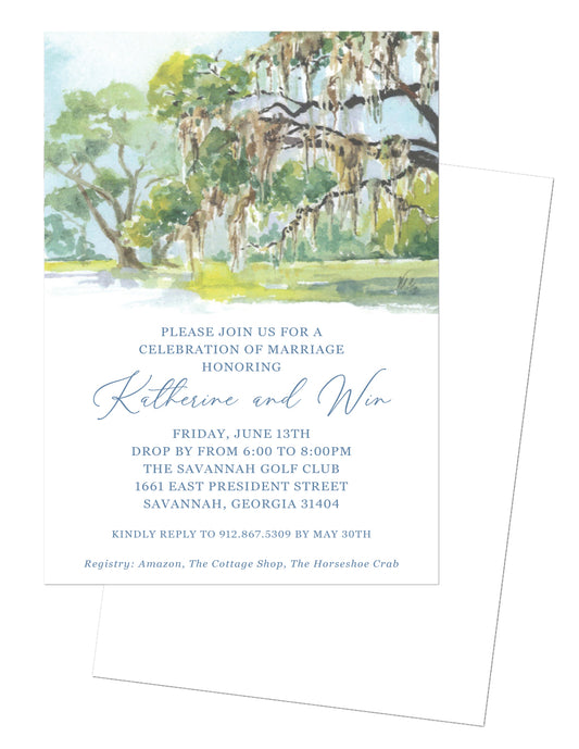 Live Oak Wedding Invitation