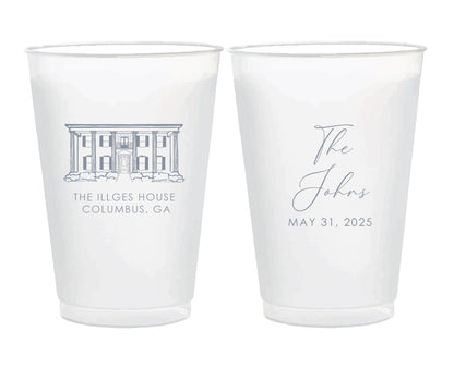 Custom Sketch 16oz frosted cups