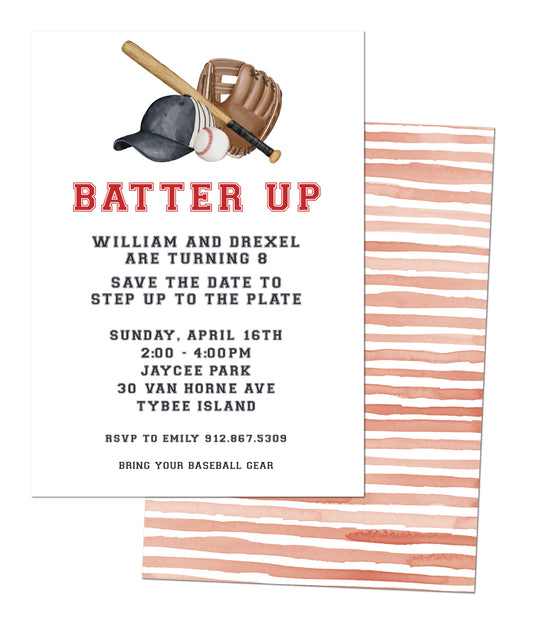 ⚾Baseball Birthday Invitation
