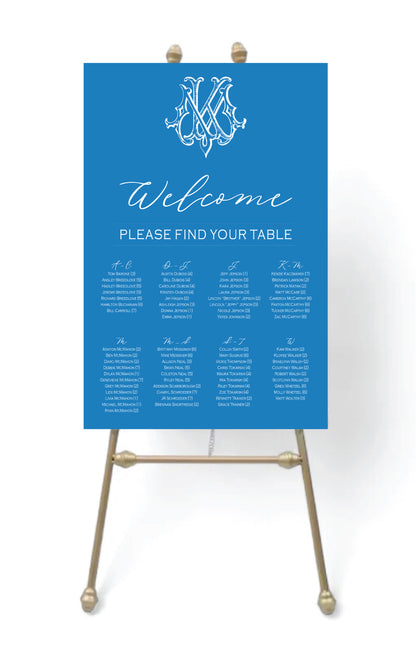 Monogram Rehearsal Dinner Invitation