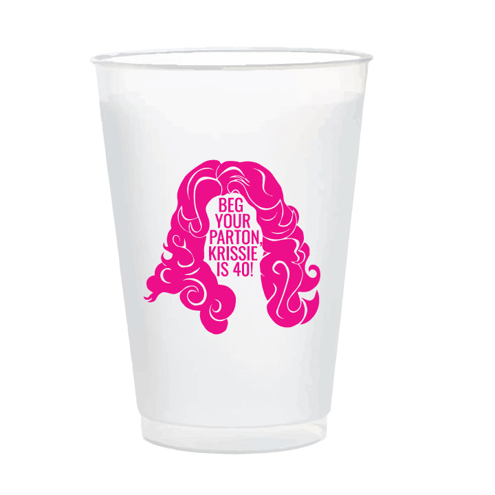 Custom Dolly 16oz frosted cups