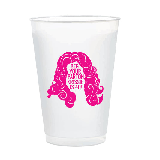 Custom Dolly 16oz frosted cups