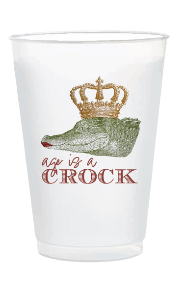Custom Gator 16oz frosted cups