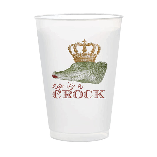 Custom Gator 16oz frosted cups