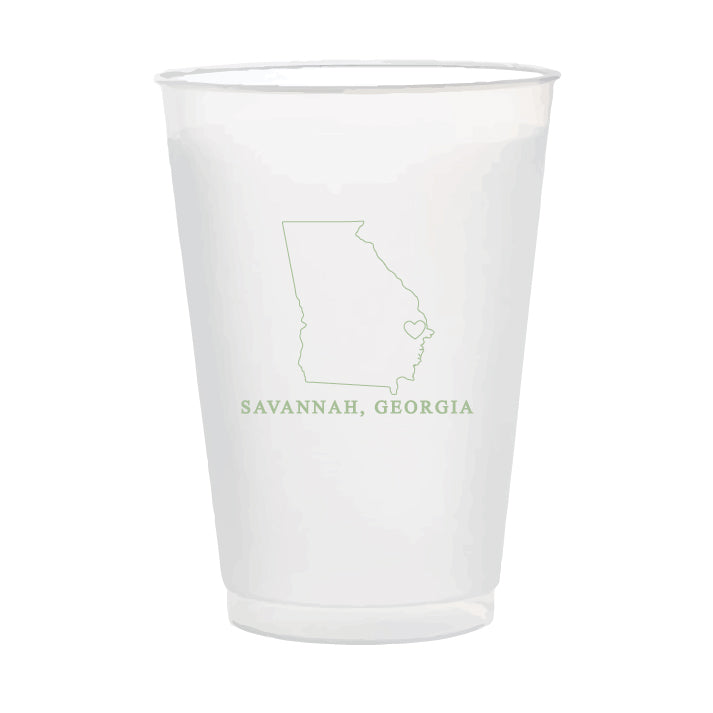 City State 16oz frosted cups