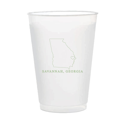 City State 16oz frosted cups