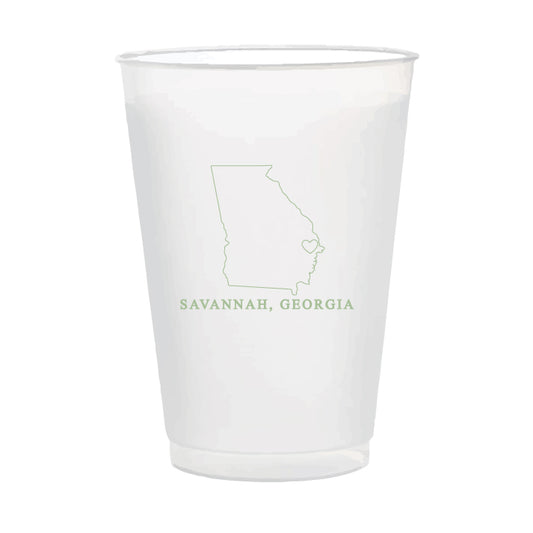 City State 16oz frosted cups