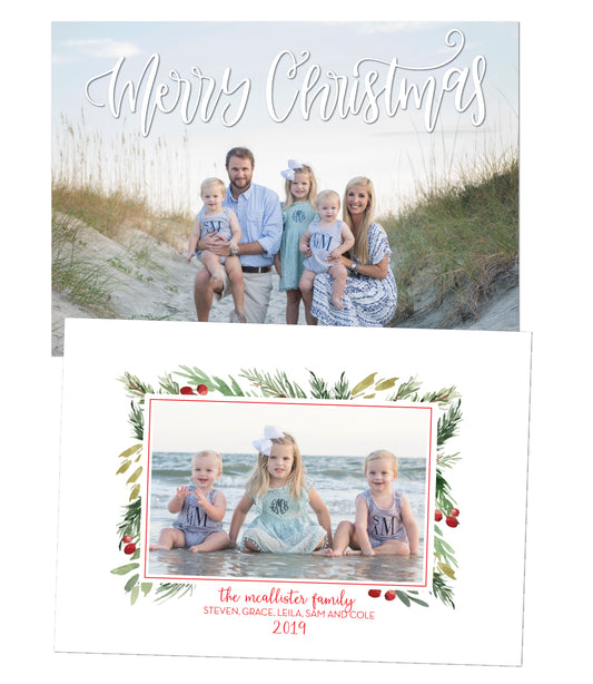 Evergreen Christmas Card
