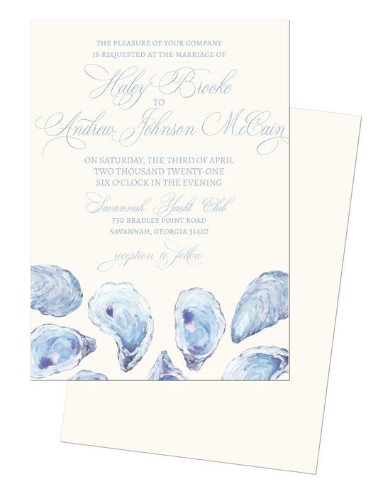 Oyster Wedding Invitation