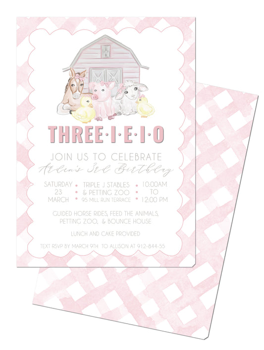 🐷Barnyard Birthday Invitation