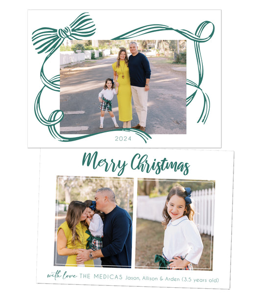 Ribbon Christmas Card