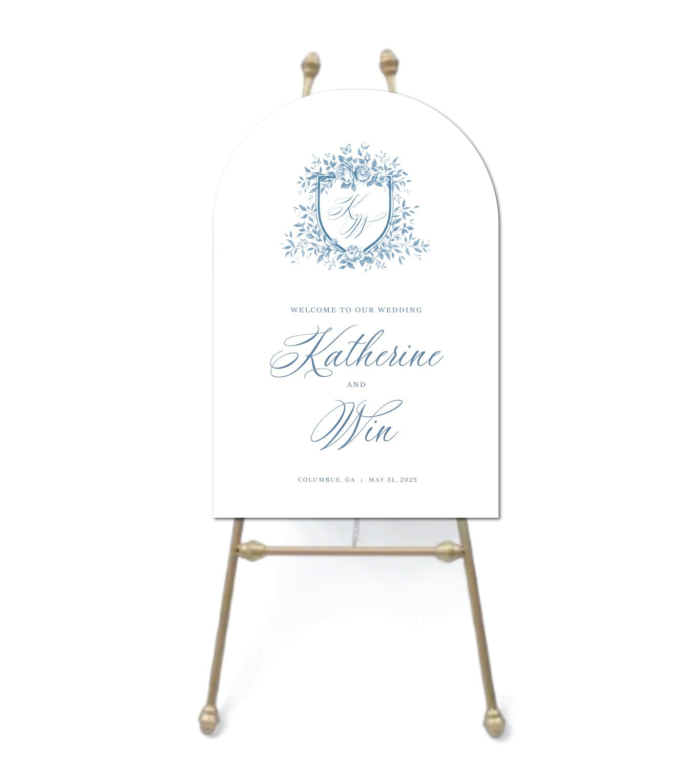 Crest Arched Foam Board Sign