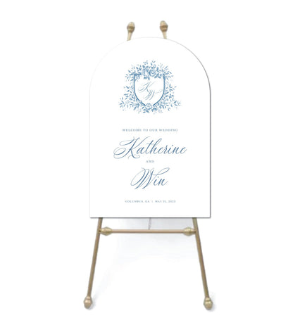 Crest Arched Foam Board Sign