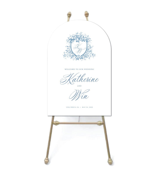 Crest Arched Foam Board Sign