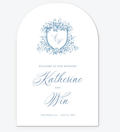Crest Arched Foam Board Sign