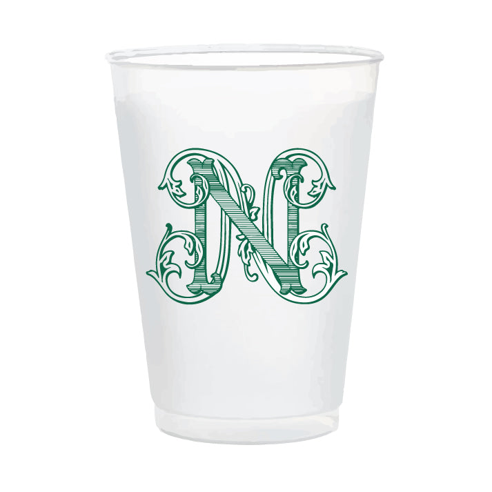 Monogram 16oz frosted cups
