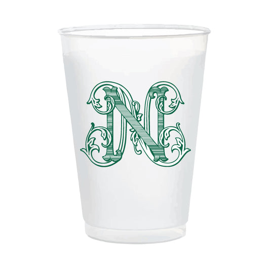 Monogram 16oz frosted cups